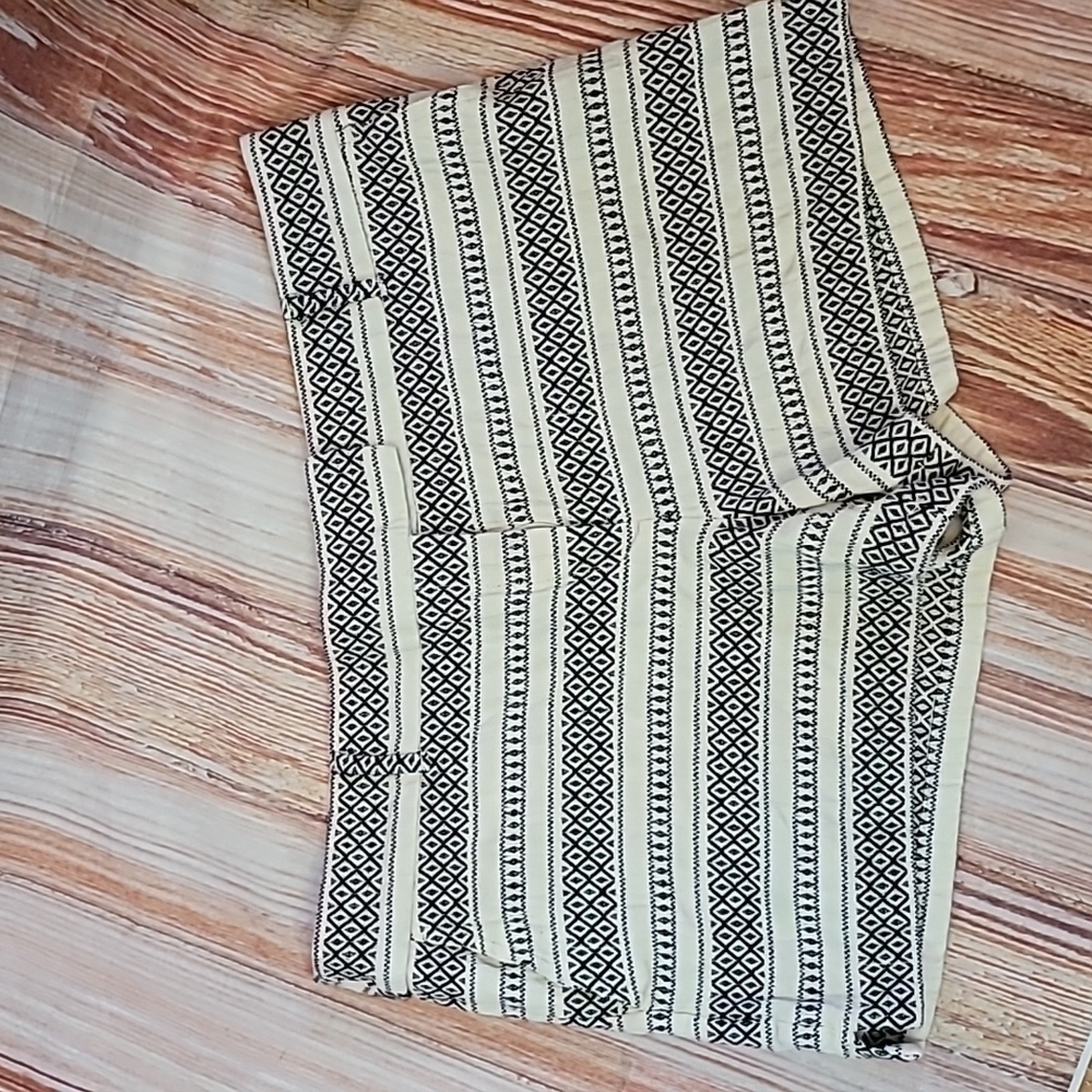 LOFT Riviera print striped shorts
